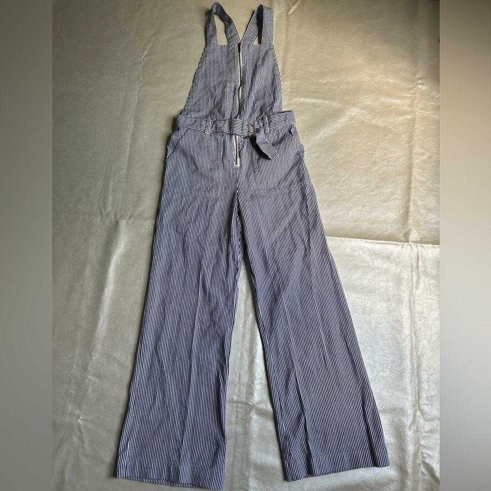 Janie and Jack Blue Striped Kids One Piece